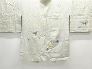 アンティーク　本総絞り亀甲に笹楓模様絵羽織